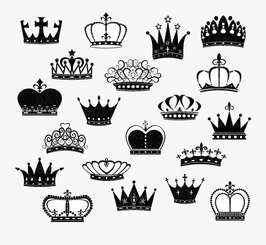 Crown Clipart Ice Queen Graphics Illustrations Free - Crown Silhouette, Transparent Clipart