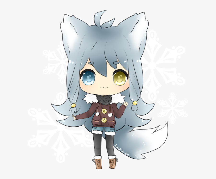 Anime Chibi Wolf Girl