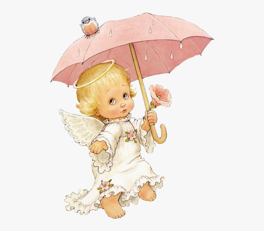 Ruth Morehead - Angel With Umbrella, Transparent Clipart