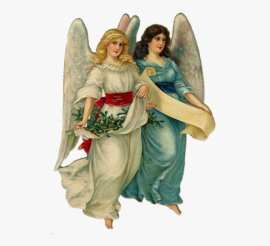 Angel Clipart Vintage - Vintage Christmas Angel Clipart Free, Transparent Clipart