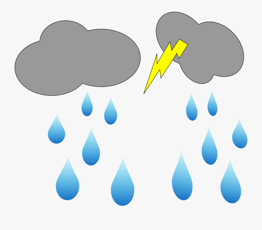 Rain Clip Art Free - Animated Rain Clouds, Transparent Clipart