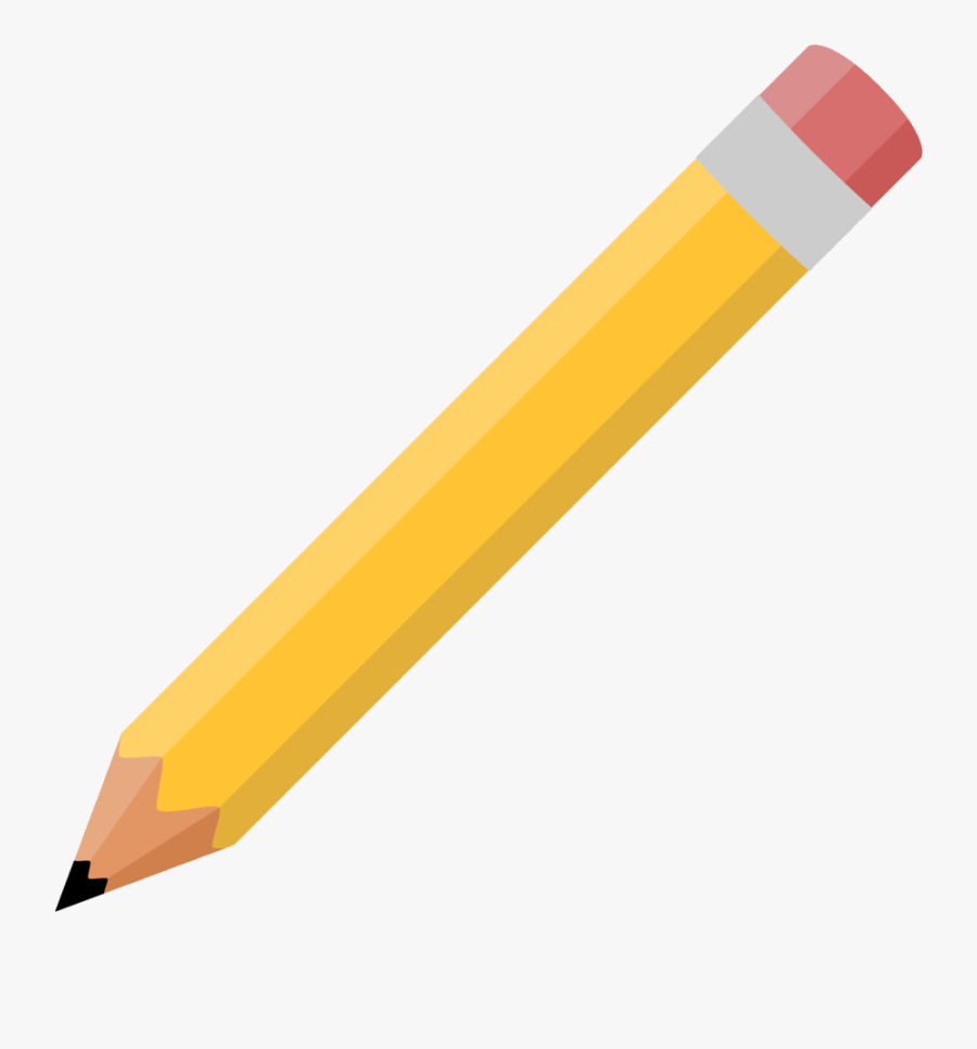 Pencil Colored Drawing Mechanical Clip Art Yellow Cliparts - Transparent Background Pencil Clipart, Transparent Clipart