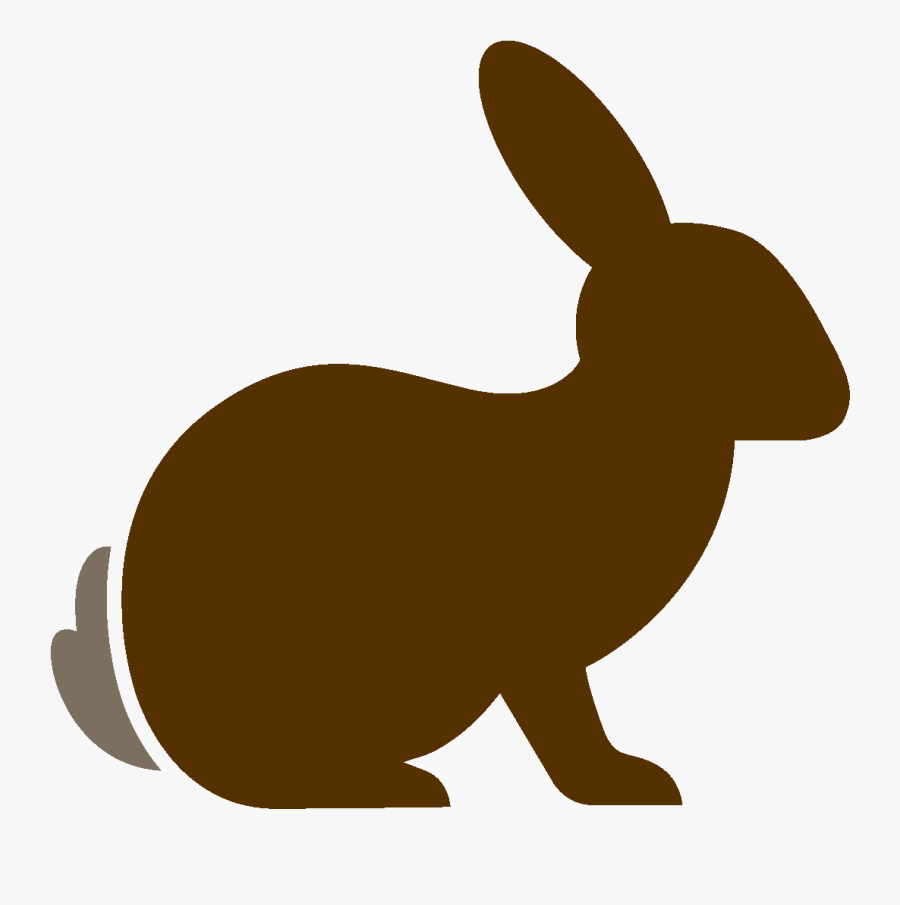 Bunny Silhouette Png - Domestic Rabbit, Transparent Clipart