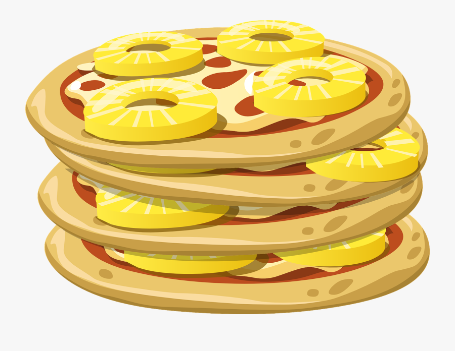 Cuisine,food,fruit - Pineapple On Pizza Transparent, Transparent Clipart