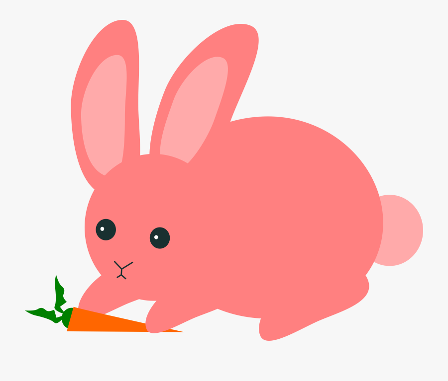 Pink Rabbit Cliparts - Transparent Easter Bunny Clipart, Transparent Clipart