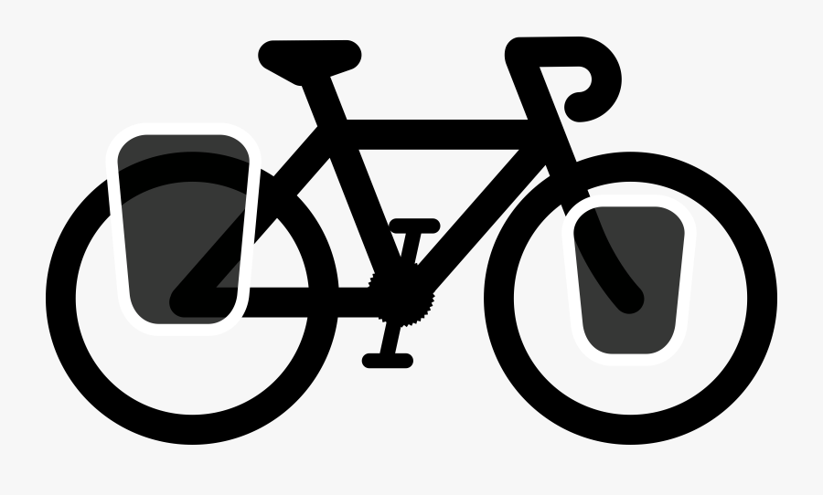 Clip Art Road Bike Clipart - Touring Bicycle Clip Art, Transparent Clipart