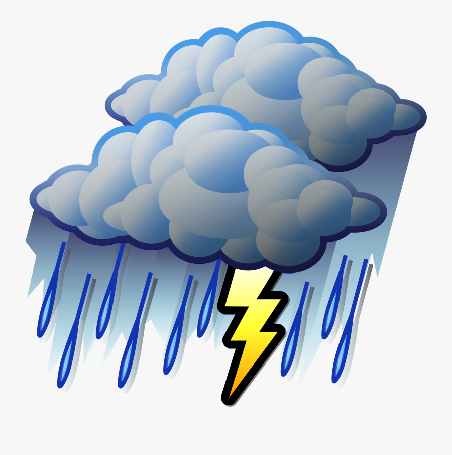 File - Stormy - Svg - Heavy Rain Clipart , Png Download - Raining Clouds Clipart, Transparent Clipart