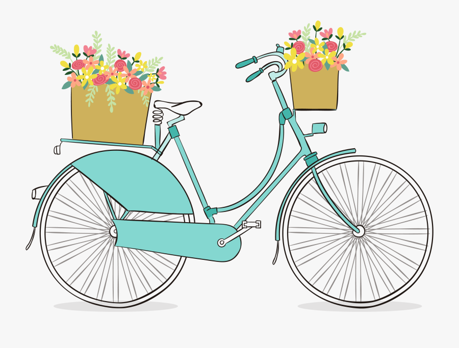 Free Romantic Clip Art - Vintage Bicycle Png Clipart, Transparent Clipart