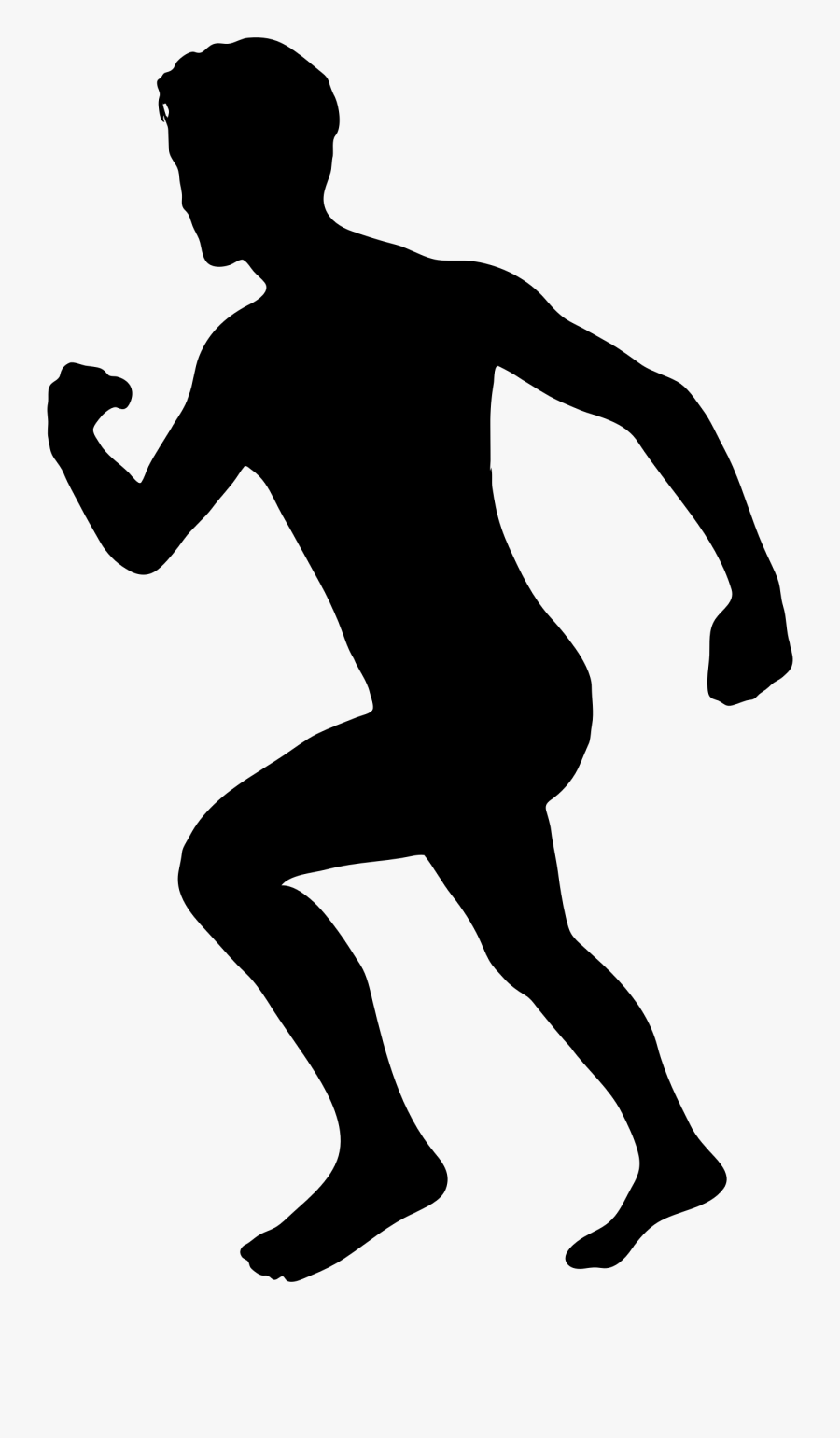 Free Clip Art Of Person Running Clipart The - Man Running Clip Art, Transparent Clipart