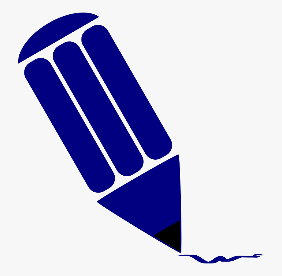 Blue Pencil Svg Clip Arts - Blue Pencil Clip Art, Transparent Clipart