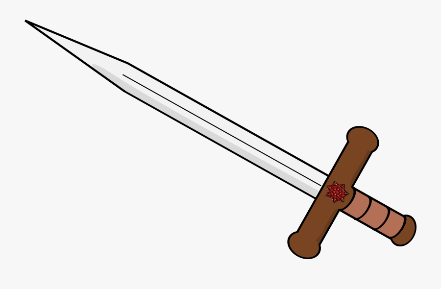 Double-edged Sword - Clip Art Of A Sword, Transparent Clipart