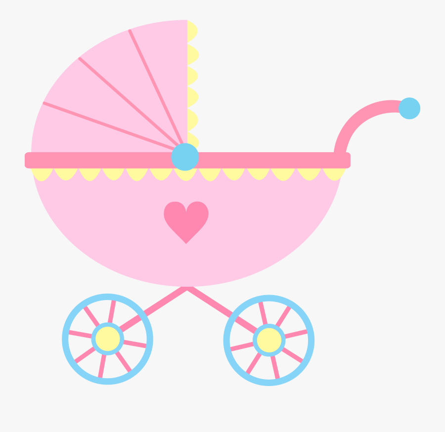 Carriage Free Download Best - Baby Shower Black Background, Transparent Clipart