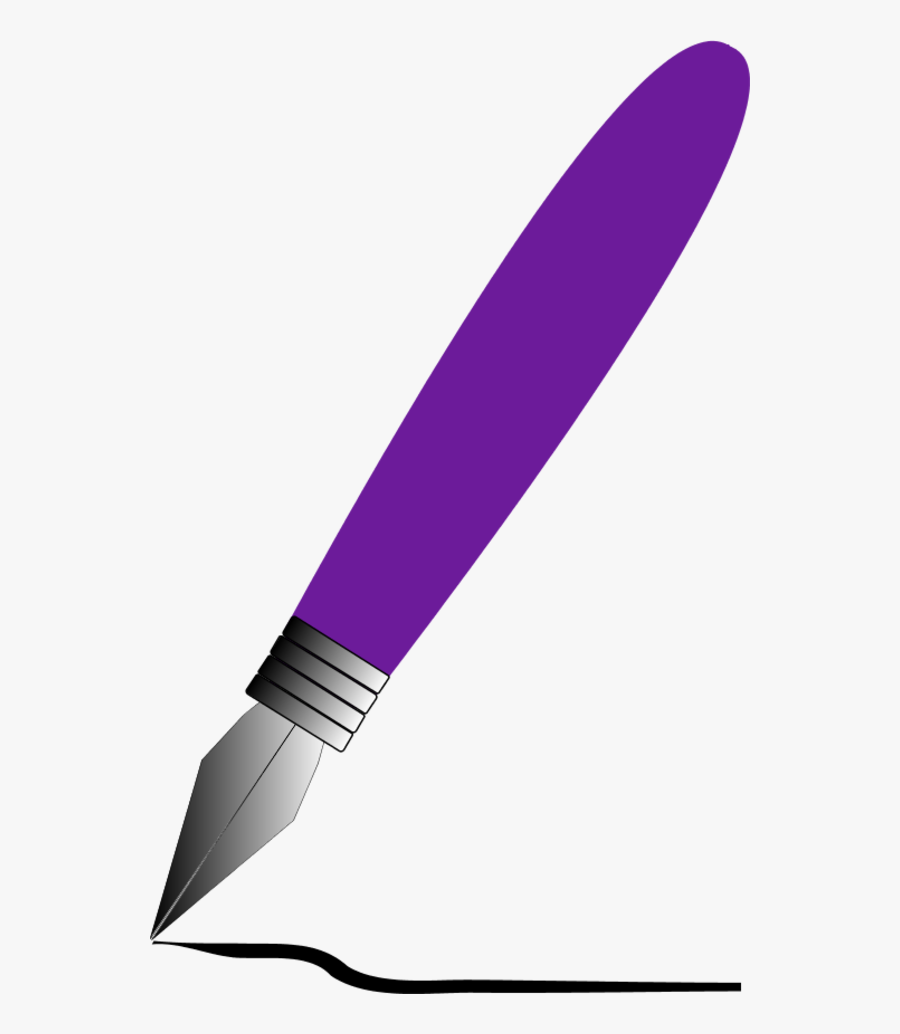 Pen Clip Art Images Archivesol Calligraphy - Purple Pen Clipart, Transparent Clipart