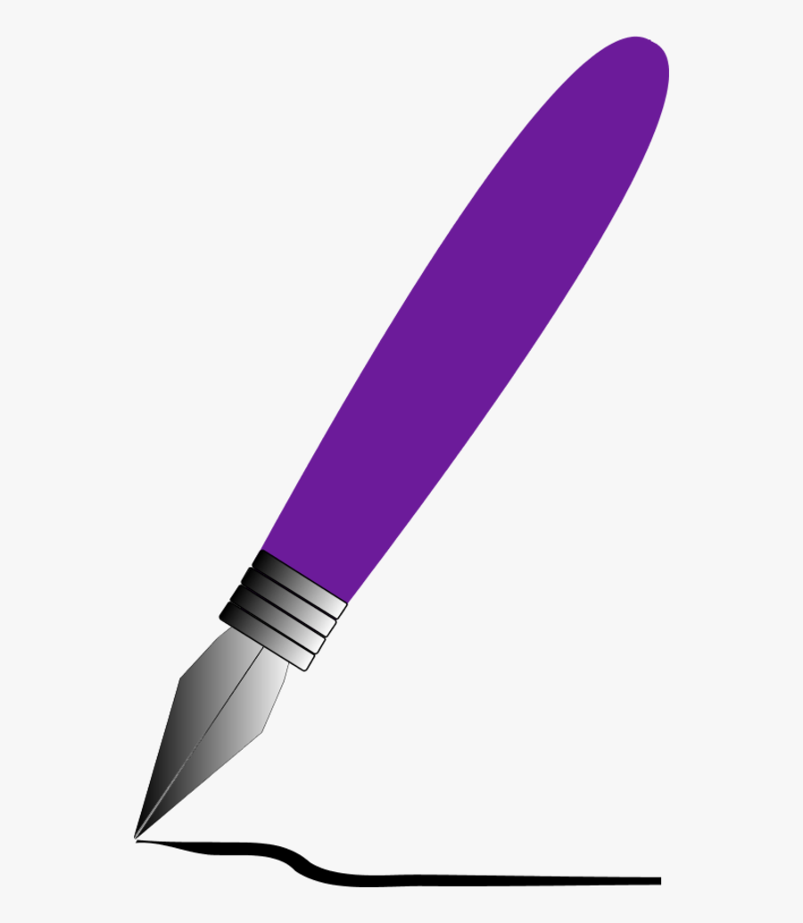 Pen Clip Art Images Archivesol Calligraphy - Purple Pen Clipart , Free ...