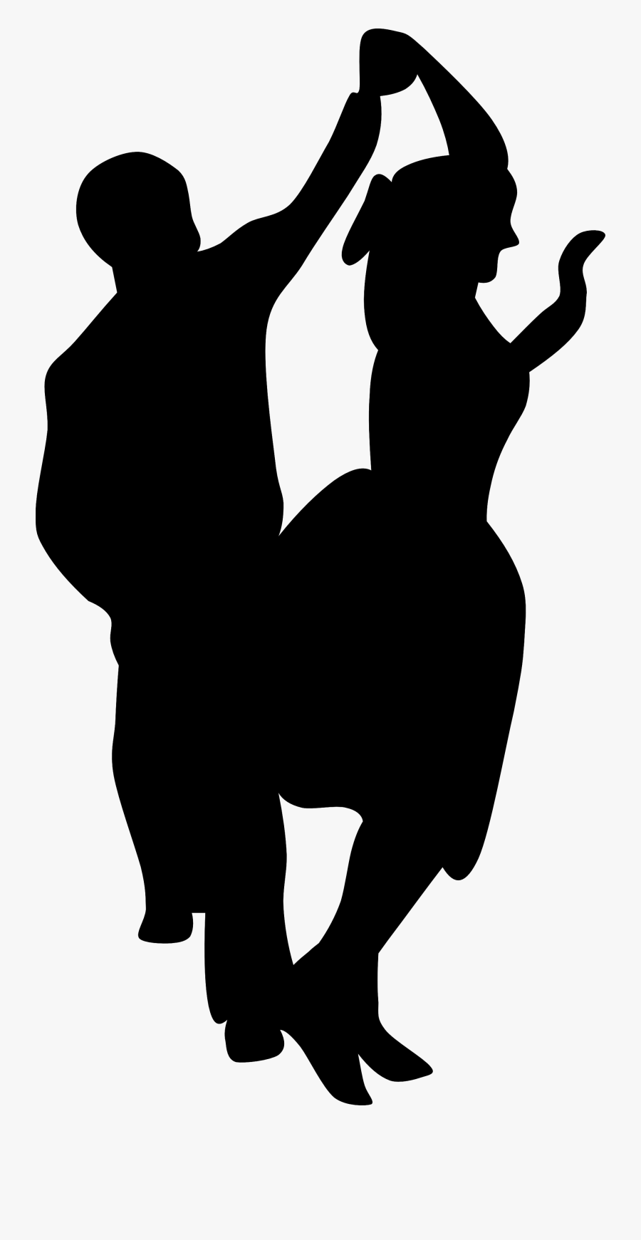 Two People Dancing Clipart Kid - Dancing Couple Vector Png, Transparent Clipart