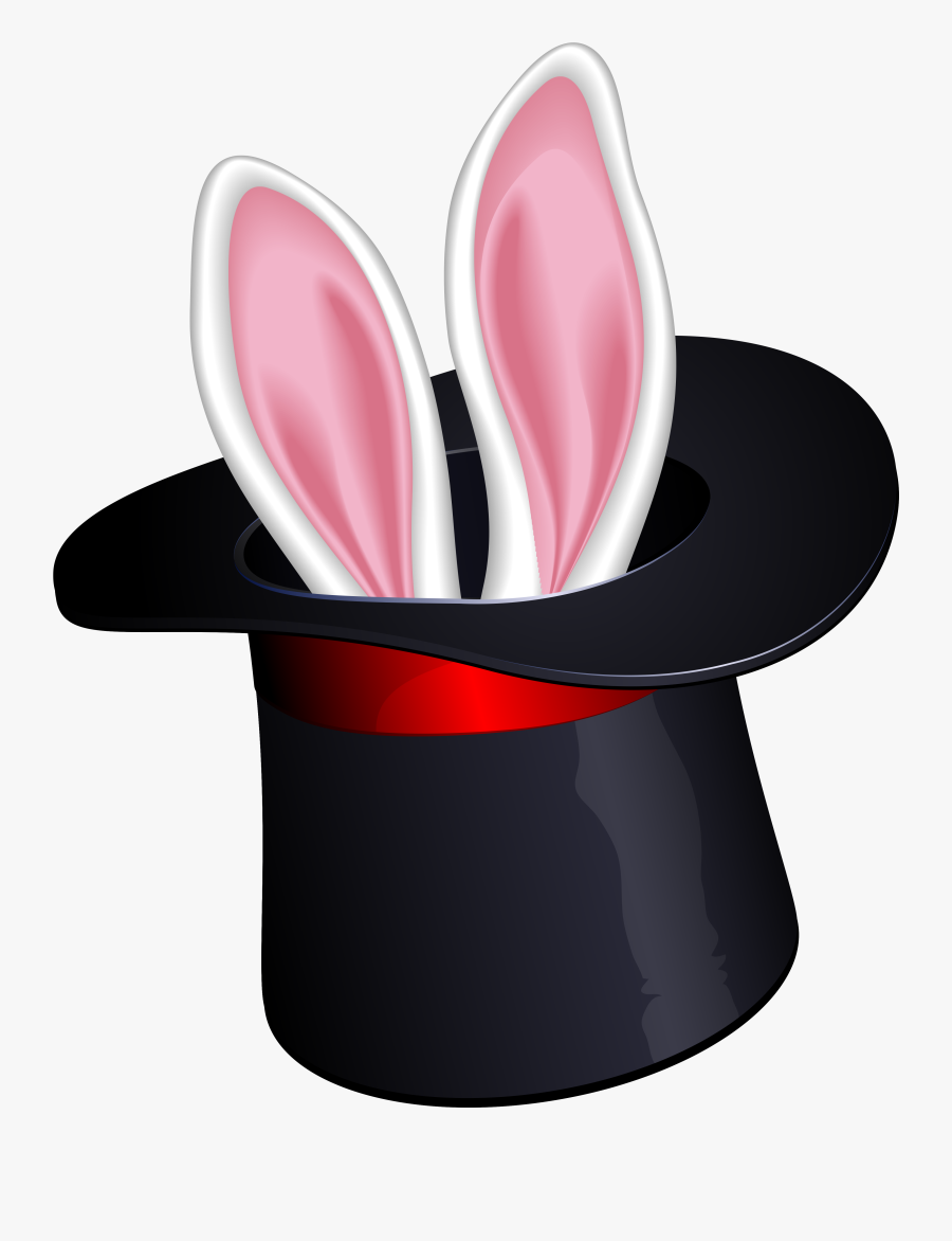 Transparent Rabbits Clipart - Clip Art Rabbit In Hat, Transparent Clipart