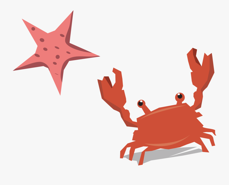 Crabs Clipart Baby Starfish - Starfish Clipart Png, Transparent Clipart