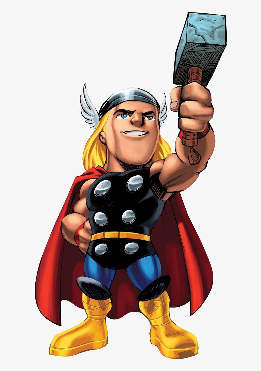 Marvel Superhero Clipart Png - Marvel Super Hero Squad Thor, Transparent Clipart