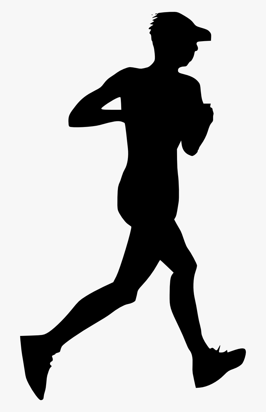 Silhouette Of People Running At Getdrawings - Person Running Silhouette Transparent, Transparent Clipart