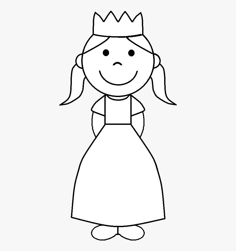 Transparent Princess Crown Clipart Png - Small Princess Coloring Sheet, Transparent Clipart