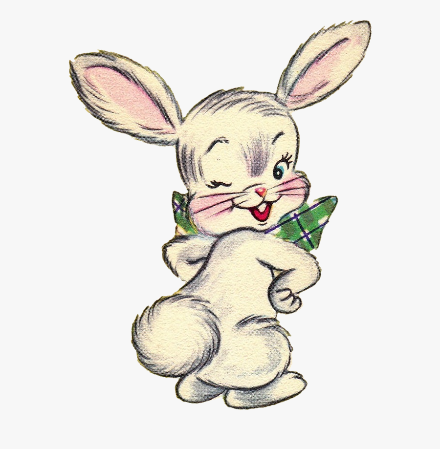 Bunny Clipart Vintage - Vintage Easter Bunny Png, Transparent Clipart