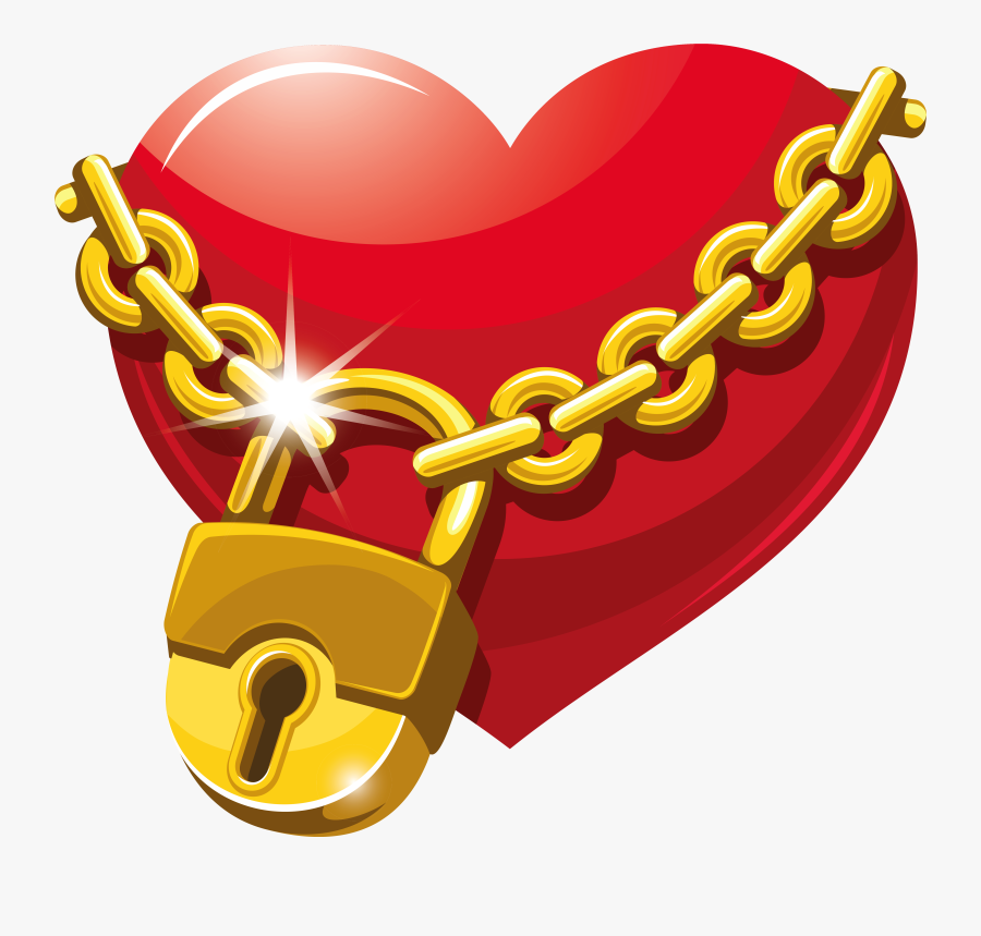 Heart Lock Clipart - Heart With A Lock, Transparent Clipart