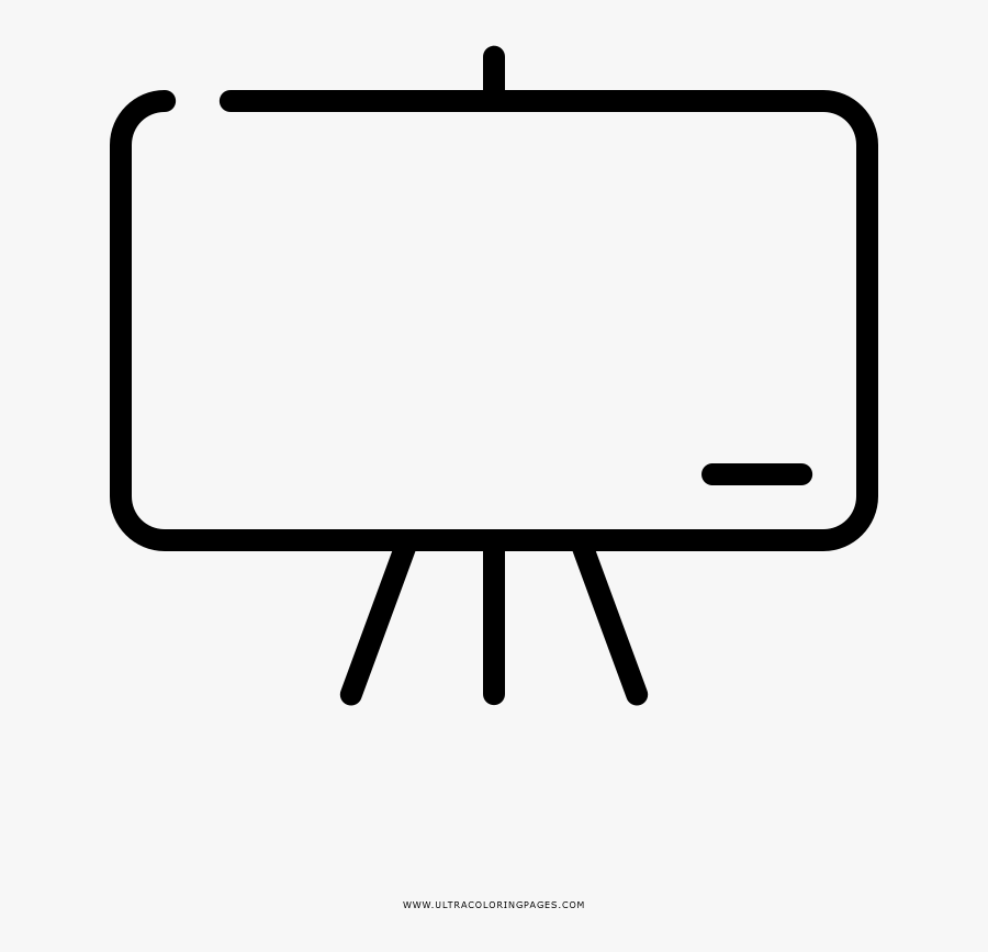 Blackboard Coloring Page, Transparent Clipart