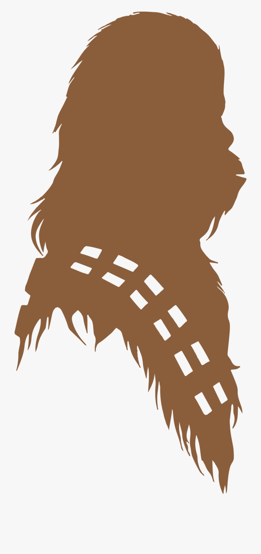 Chewbacca Silhouette - Star Wars Chewbacca Silhouette, Transparent Clipart