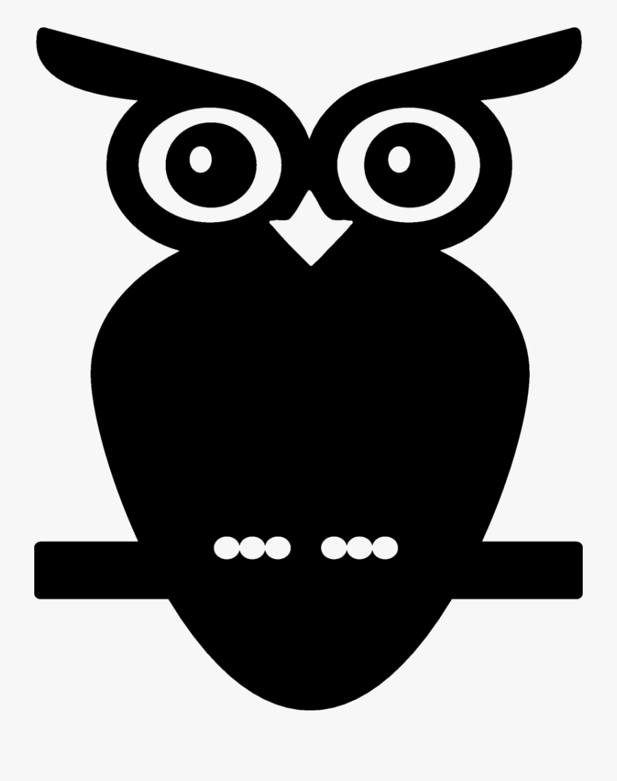 Black And White Owl Bird Clip Art - Png Black And White Owl, Transparent Clipart