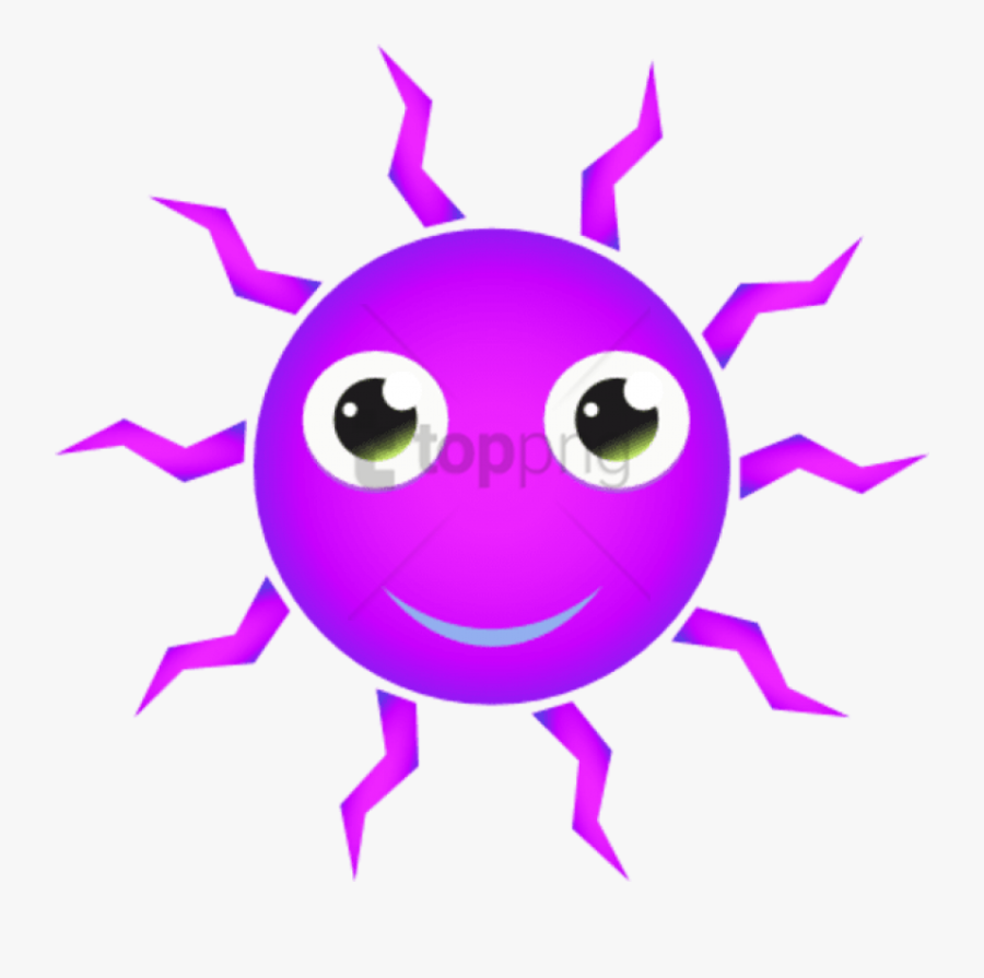 Surprise Party Day - Red Sun Cartoon Png, Transparent Clipart