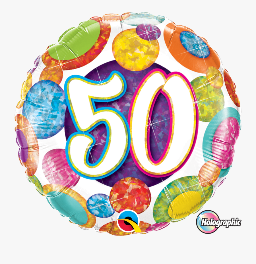 50th Birthday Party Balloon Tamworth - 50 Anni Compleanno, Transparent Clipart