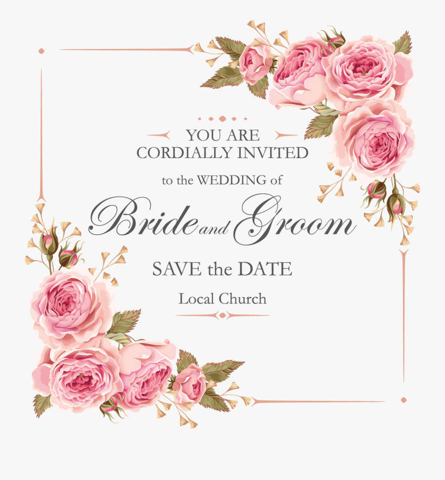 Groom Clipart Wedding Design - Border Flower Design Png, Transparent Clipart