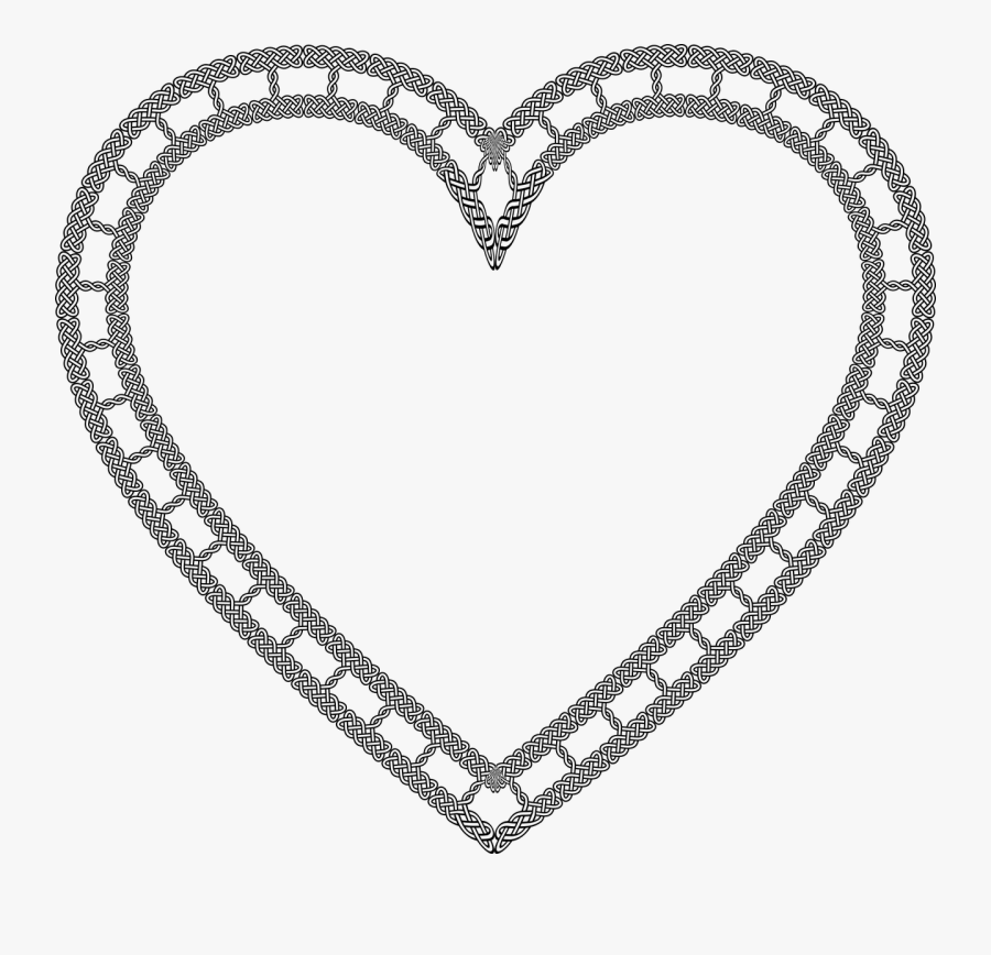 Heart Symbol Clip Art - Tattoo Heart Outline, Transparent Clipart