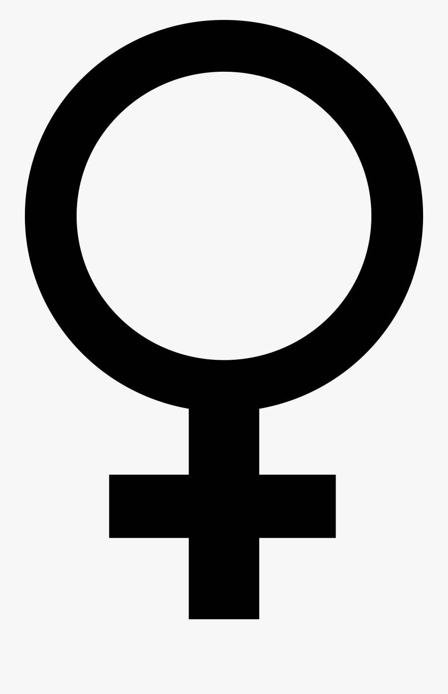Female Gender Symbol Png, Transparent Clipart