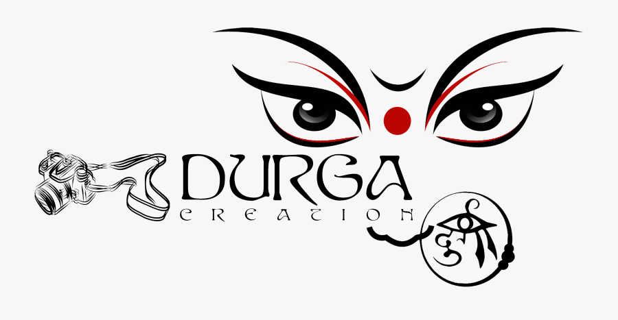 Maa Durga Face Drawing, Transparent Clipart