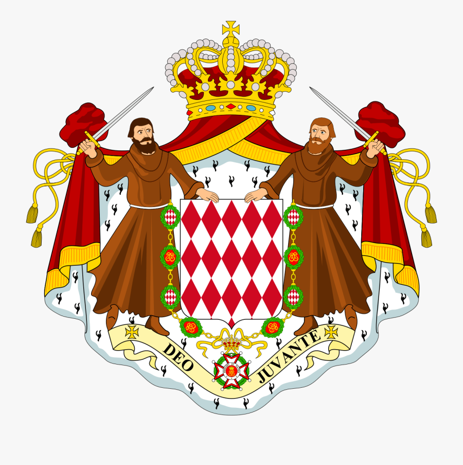 Monaco Coat Of Arms, Transparent Clipart