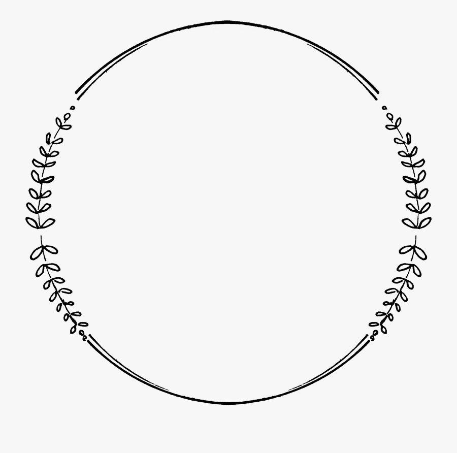 Simple Circle Border Design, Transparent Clipart