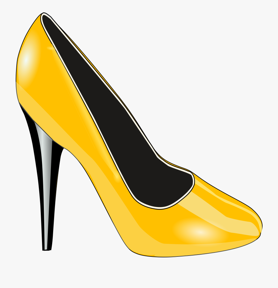 Gold Shoe Clip Arts - Salto Dourado Png, Transparent Clipart