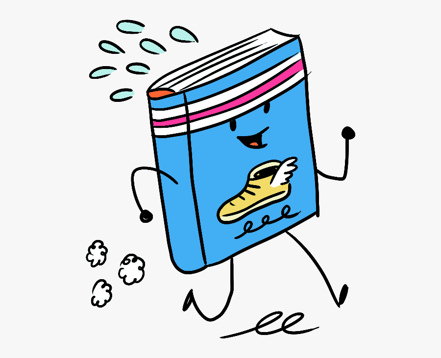 Running Book Cartoon - Td Summer Reading Club Logo 2019, Transparent Clipart