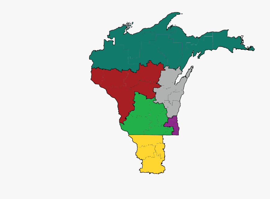 Michigan Vs Wisconsin Mitten State, Transparent Clipart