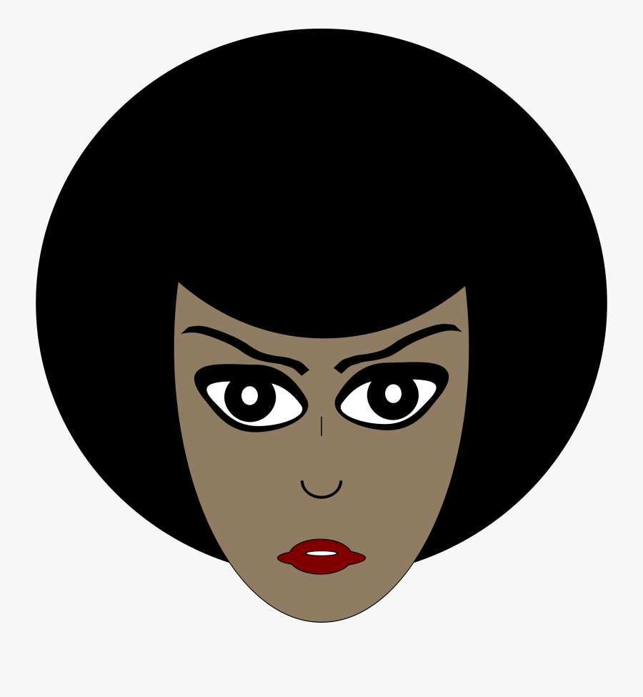 Cartoon African American Woman - African American Woman Head Transparent, Transparent Clipart