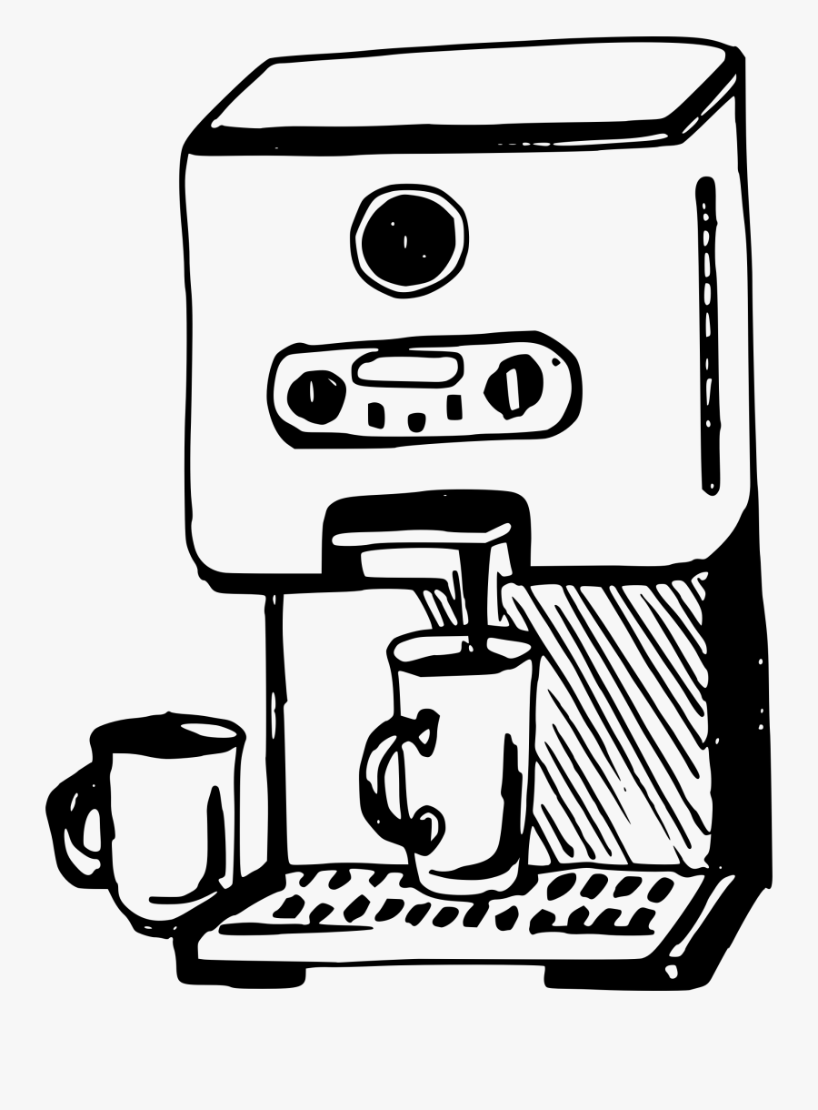 Kitchen Clipart Machines - Clip Art Coffee Machine, Transparent Clipart