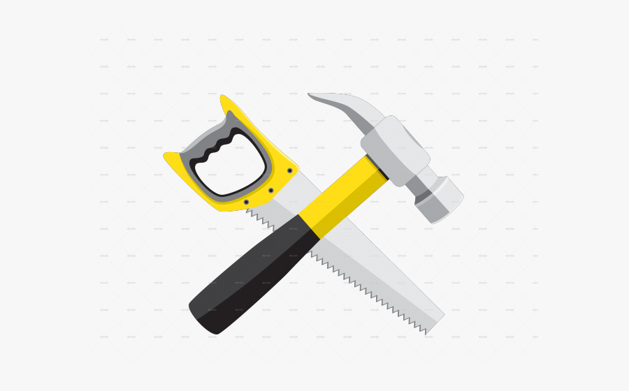 Hammer And Saw Png, Transparent Clipart