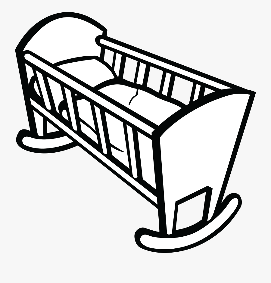 Drawing Of A Crib, Transparent Clipart