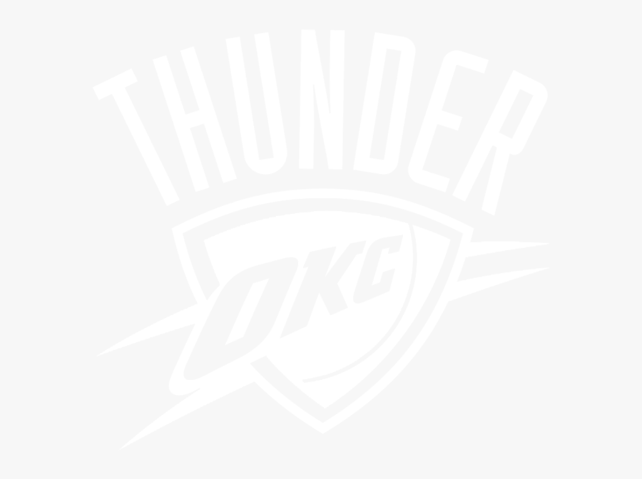Okc Logo Black And White 12000 Vector Logos - Oklahoma City Thunder Black, Transparent Clipart