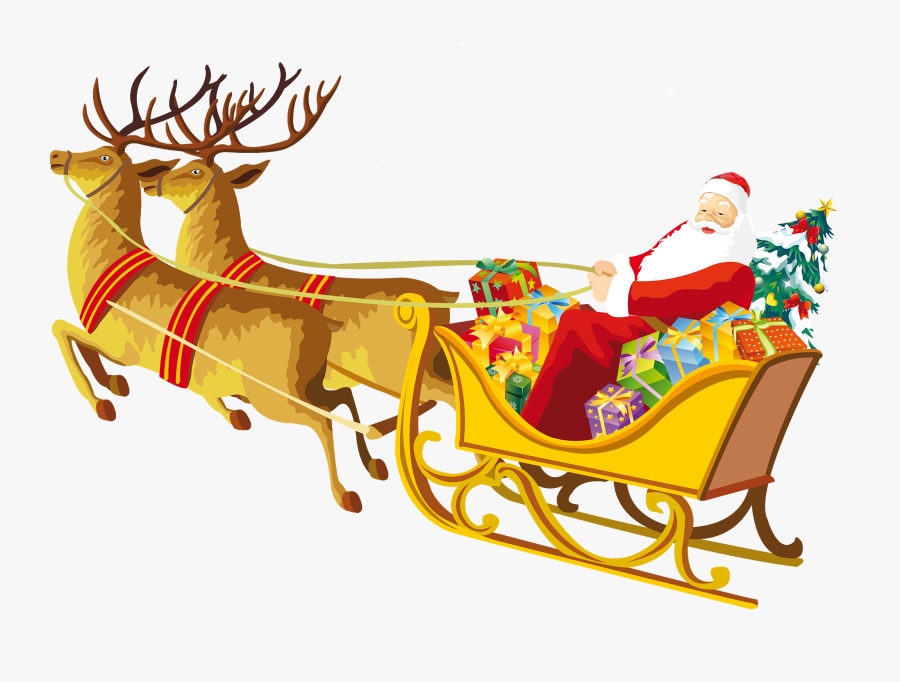 Transparent Sledge Clipart - Drawing Pictures Of Christmas, Transparent Clipart