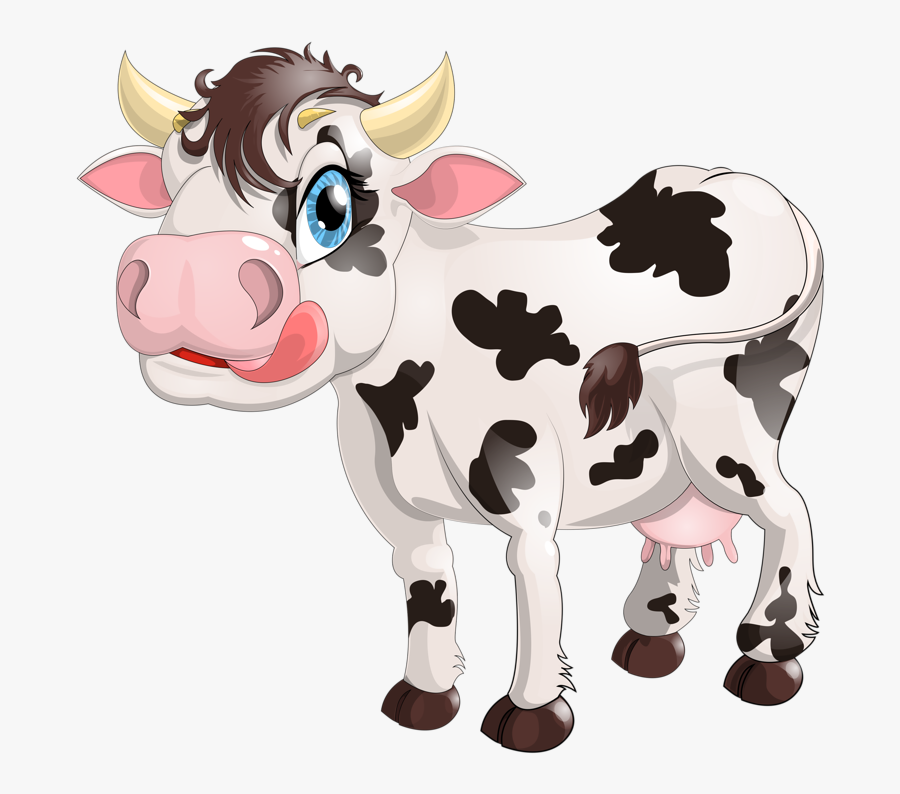 Dairy Cattle Milk Calf - Baby Cow Cartoon Png, Transparent Clipart