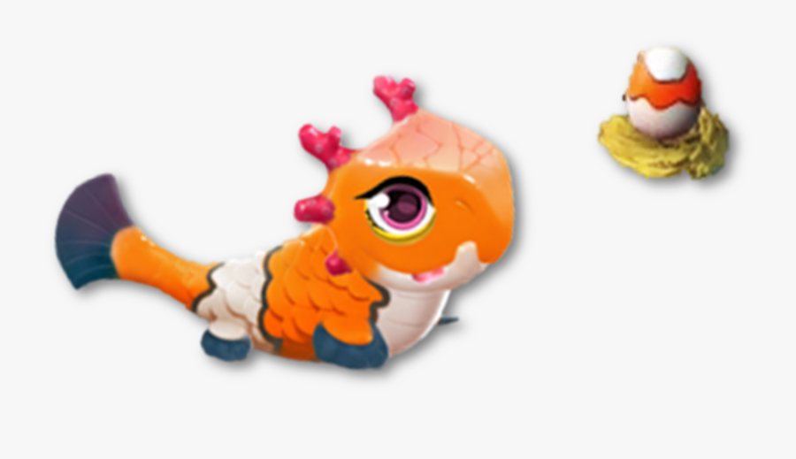 Baby Clownfish Dragon - Dragon Mania Legends Orange Dragon Baby, Transparent Clipart