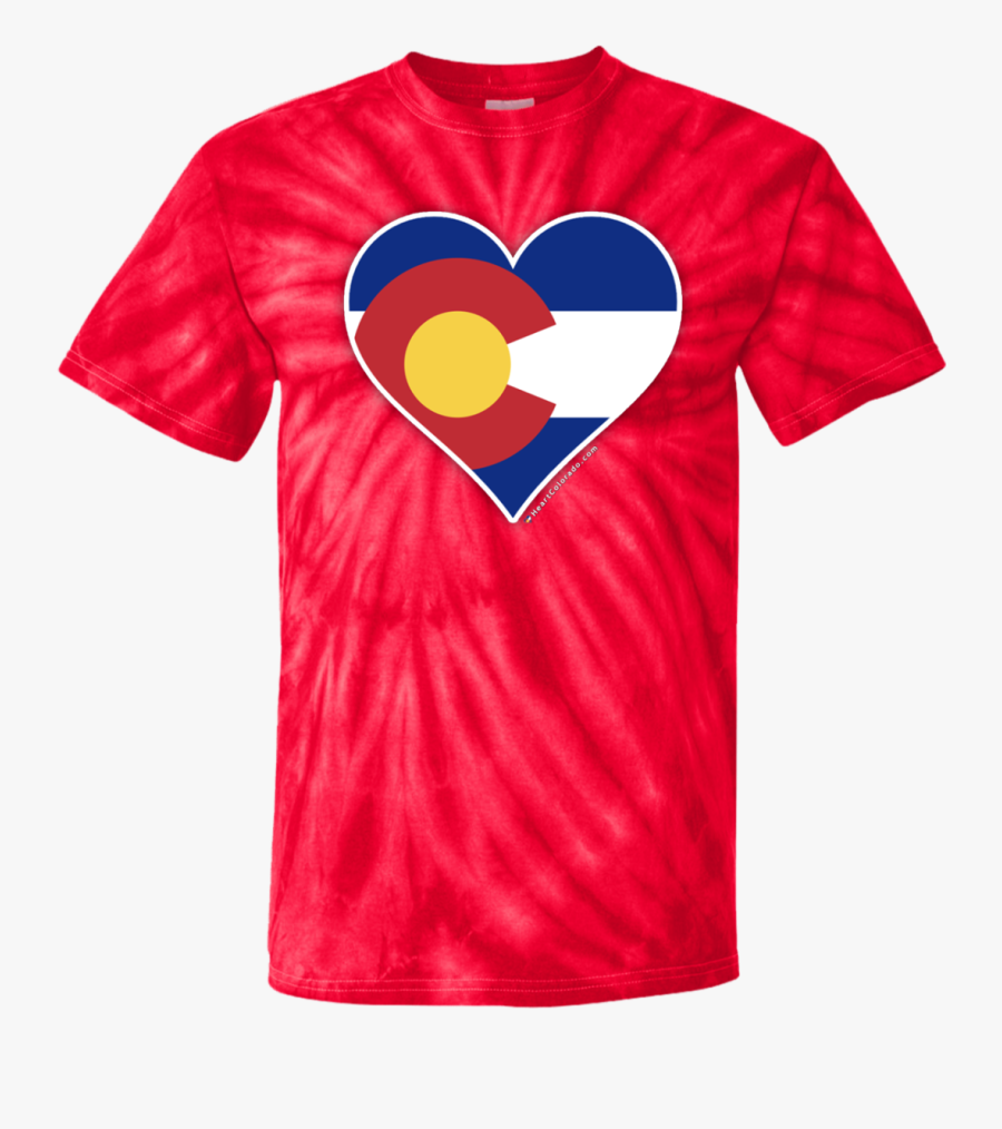 How To Tie Dye Shirts Heart , Transparent Cartoons - Colorado State Flag, Transparent Clipart