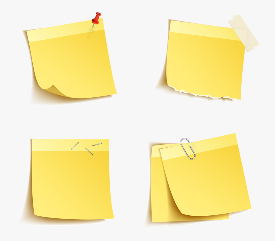 Transparent Post-it Note Clipart - Construction Paper, Transparent Clipart